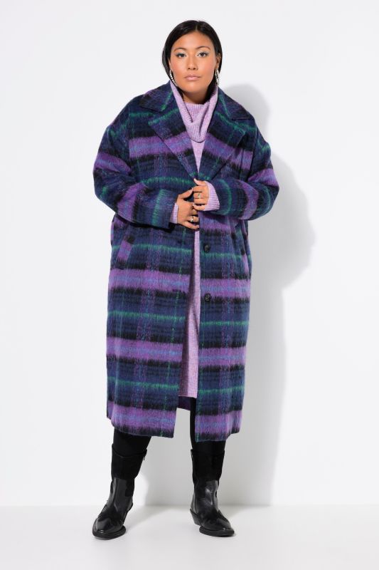 Oversized Plaid Coat