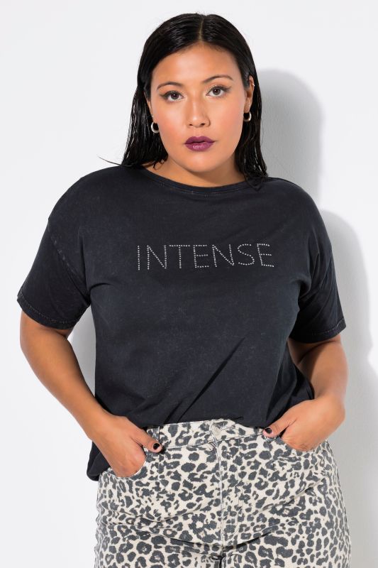 T-shirt, acid, rhinestone lettering