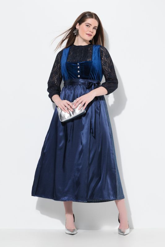 Рокля тип Dirndl кадифена