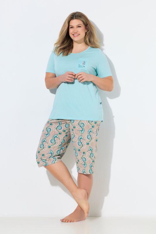 Пижама с принт на морско конче