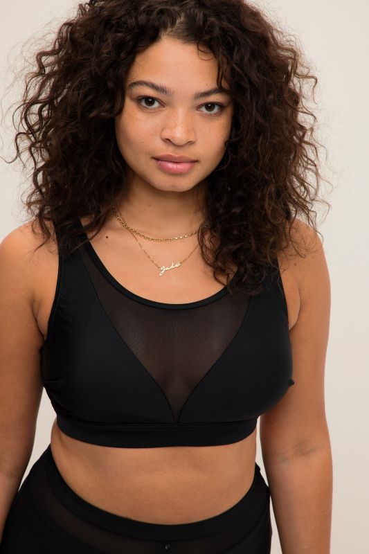 Mesh Panel Bikini Top