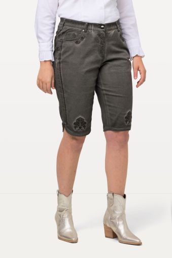 Lederhosen-Inspired  Mandy Fit 5 Pocket Design Shorts