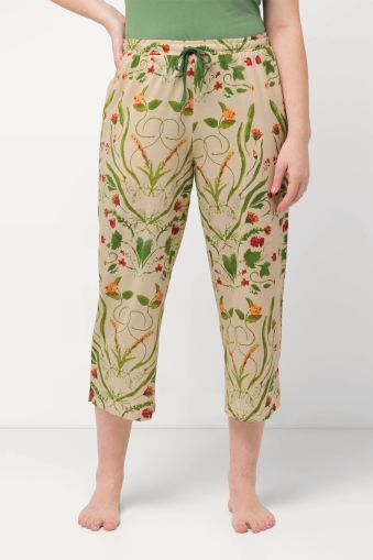 Eco Cotton Floral Cropped Pajama Pants