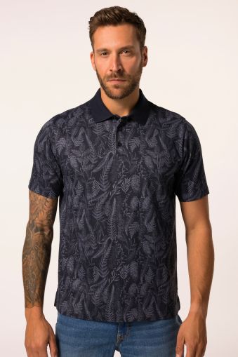 Polo shirt, short sleeve, jersey, floral print, up to 8 XL