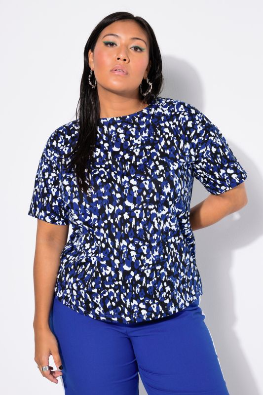 Leo Print Oversized Short Sleeve Tee