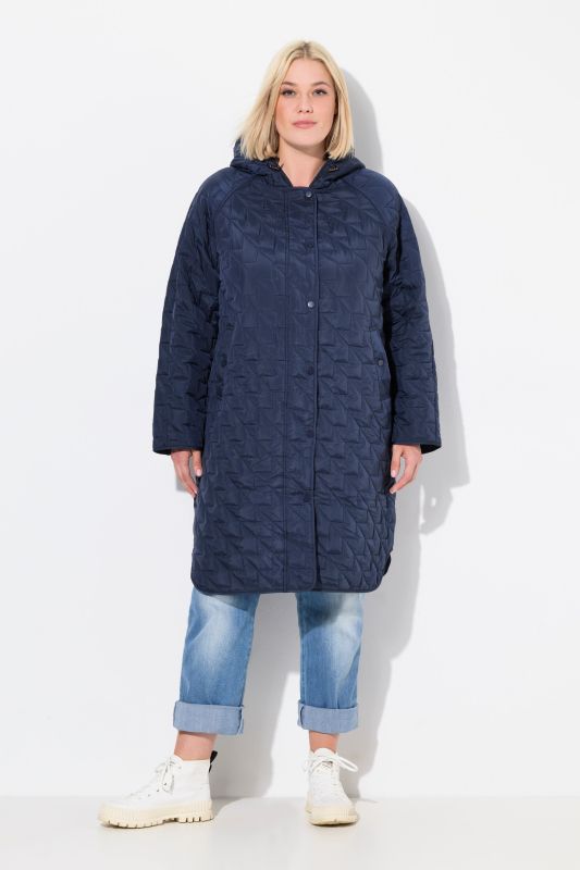 HYPRAR Quilted Hooded  Water Repellent Coat