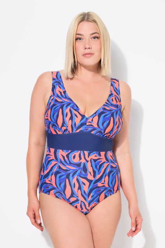 Abstract Print One Piece Swimsuit