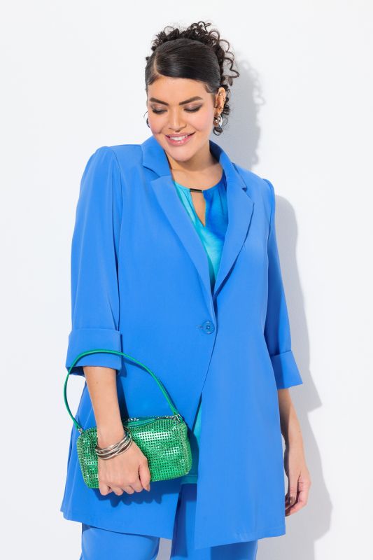 Colorful 3/4 Sleeve Blazer