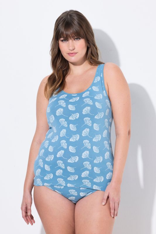 2 Pack Eco Cotton Ginkgo Print Tanks