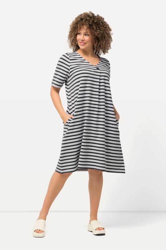 Striped Short Sleeve T-Shirt Dress