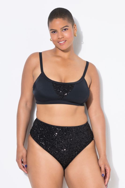 Sequined Bikini Top