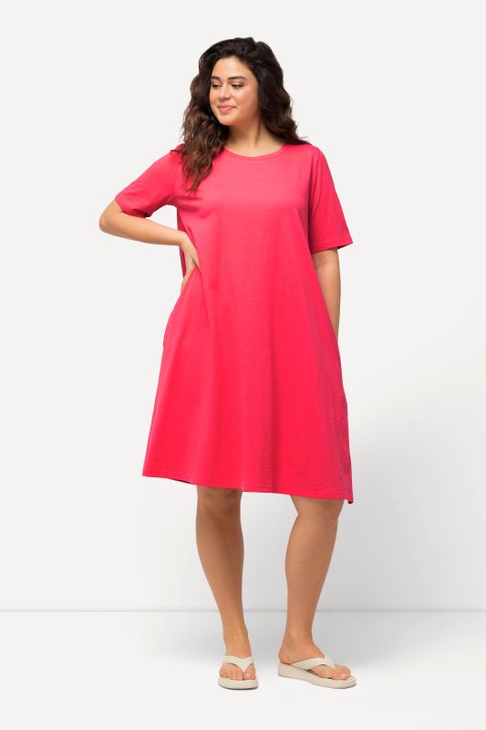 Short Sleeve Jersey Midi Dress