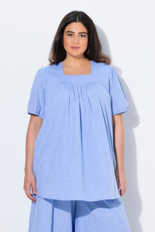 Eco Cotton Short Sleeve A-Line Tunic