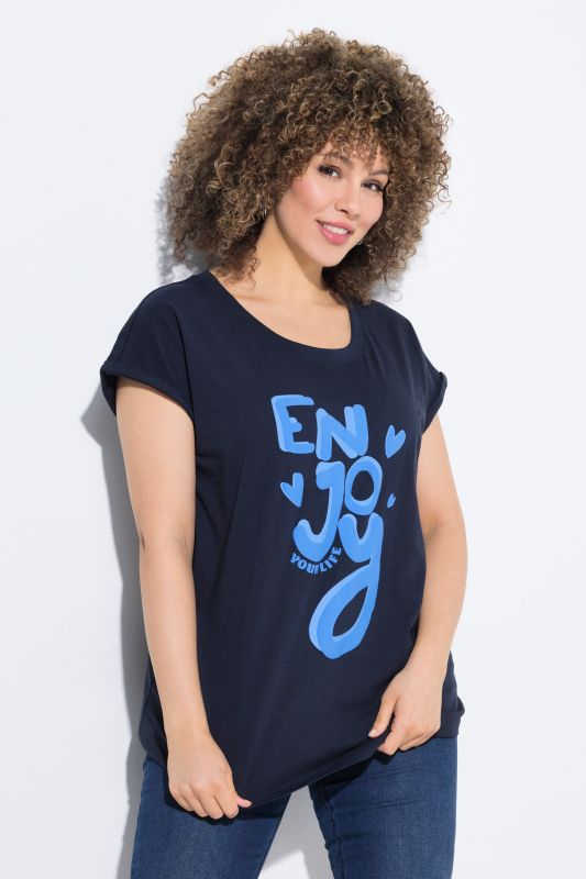 Enjoy Cap Sleeve Graphic Tee