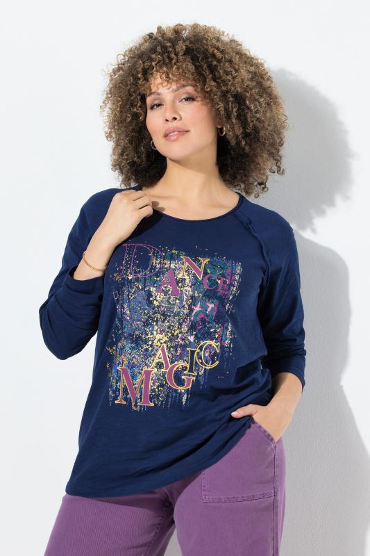 Inverted Seam Long Sleeve Graphic Tee