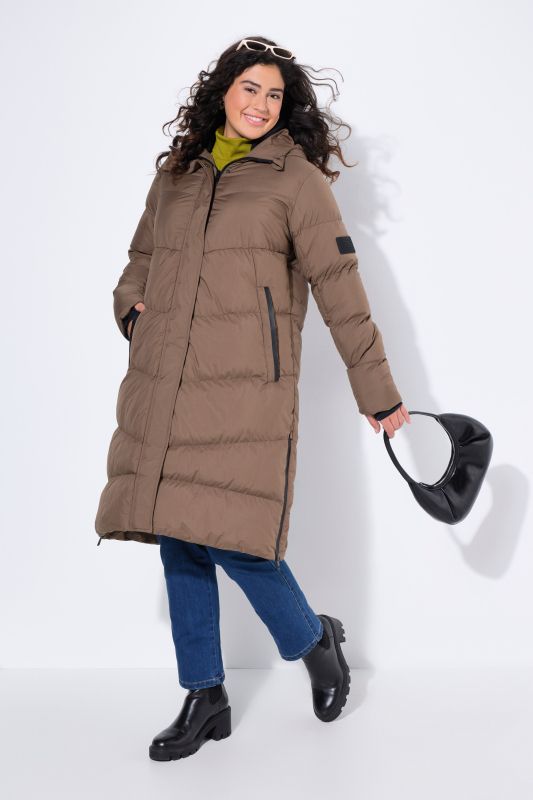 HYPRAR Longline Water-Repellent Quilted Coat