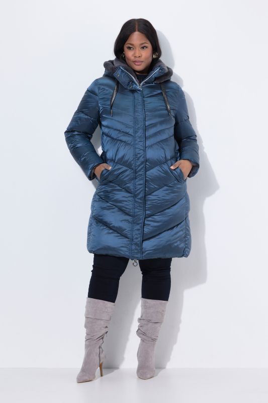 HYPRAR Metallic Quilted Coat