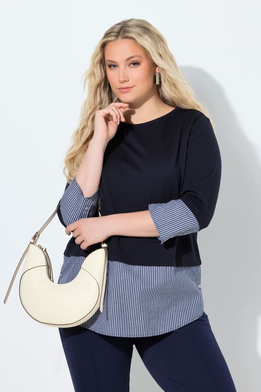 Суитчър с раирани маншети