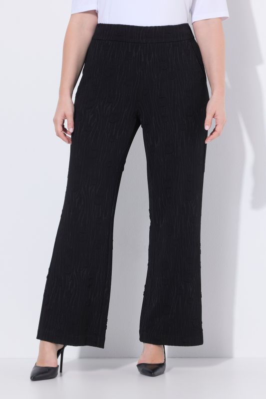 Wide Leg Elastic Waist Stretch Fit Pants