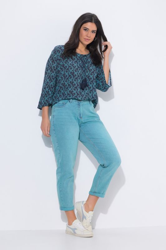 Дънки тип Boyfriend с пран ефект