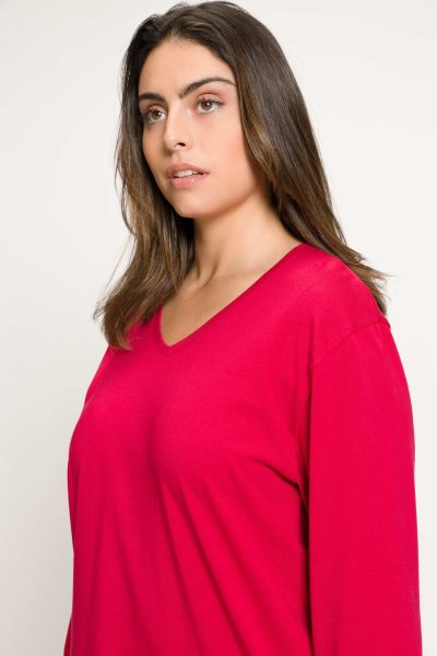 Back To Basics V-Neck Relaxed Fit Cotton Tee