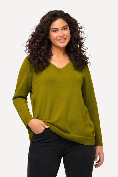 Casual V-Neck Long Sleeve Sweater