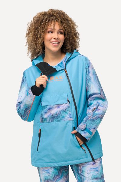 Performance jacket, hood, waterproof, 2-way zipper