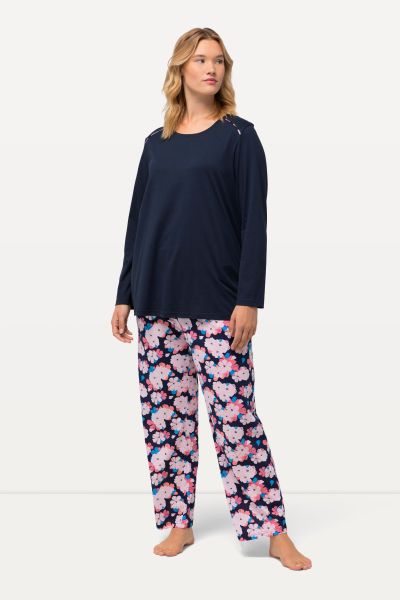Flower Long Sleeve Pajama Set