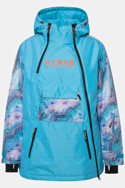 Performance jacket, hood, waterproof, 2-way zipper