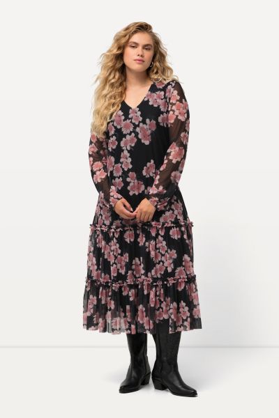Tiered Layered Floral Dress