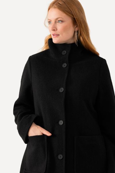 Wool Mix Walker Coat