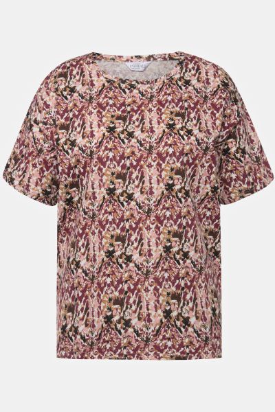 T-shirt, round neck, all-over print