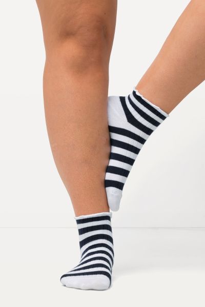 Чорапи комплект от 2 чифта с райета и едноцветни