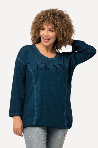 Glam Sequined Drawstring Tee