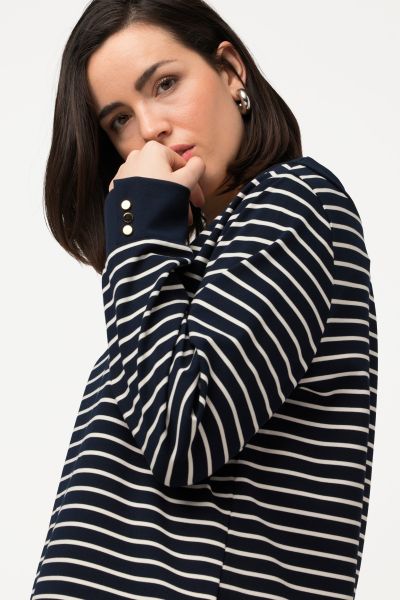 Striped Boat Neck Tee