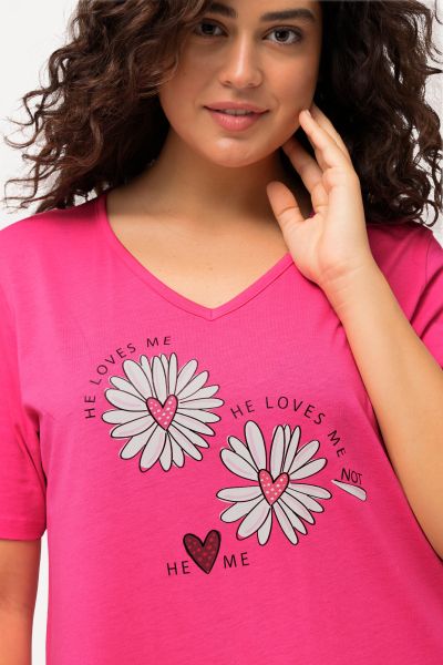 Loves Me Short Sleeve Graphic Nightgown