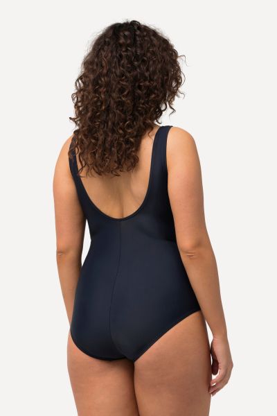 Braided Piping One Piece Swimsuit