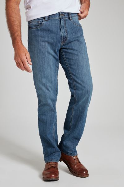 Regular Fit Classic 5 Pocket Button Front Stretch Jeans