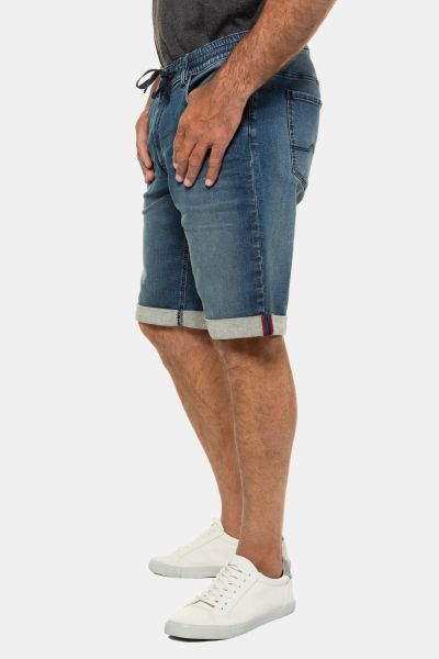 Denim Bermuda Knit Cotton Stretch Shorts