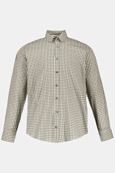 Long Sleeve Check Print Traditional Shirt