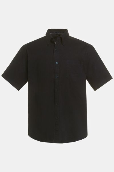 Short Sleeve Linen Blend Shirt