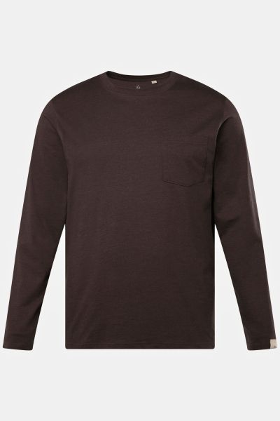 Aware, long-sleeved shirt, chest pocket, melange, 1/1, organic cotton