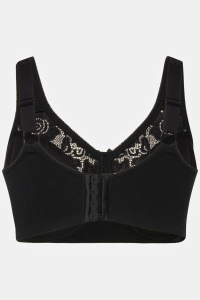 Lace Inset Wirefree Kelly Fit Support Bra
