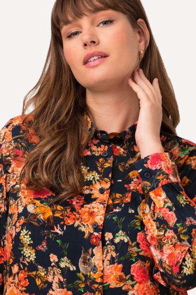 Fall Floral Blouse