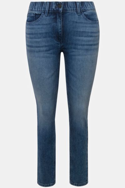 Textured Stripe Sarah Slim Fit Jeans