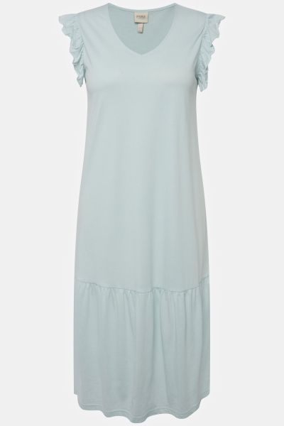 Eco Cotton Ruffled Cap Sleeve Nightgown
