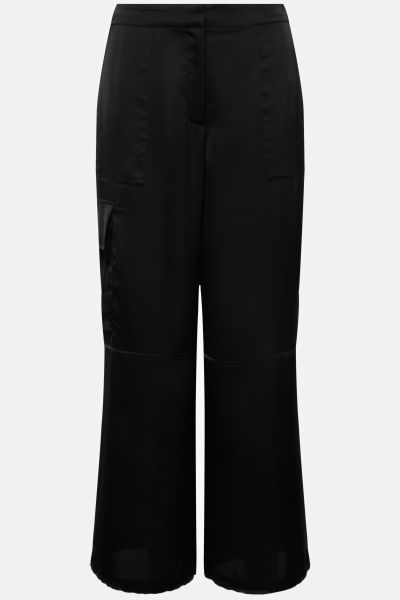 Панталон сатенен с карго джобове