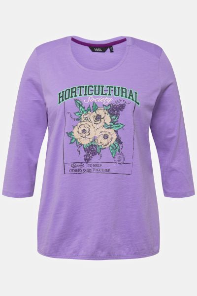 Тениска с градински цветя