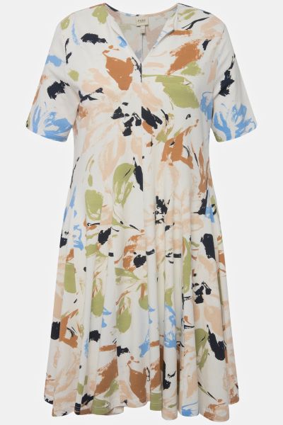 Eco Cotton Abstract Print Dress