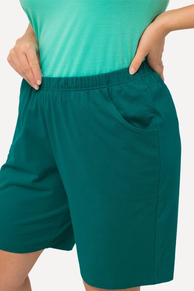Stretch Knit Bermuda Shorts